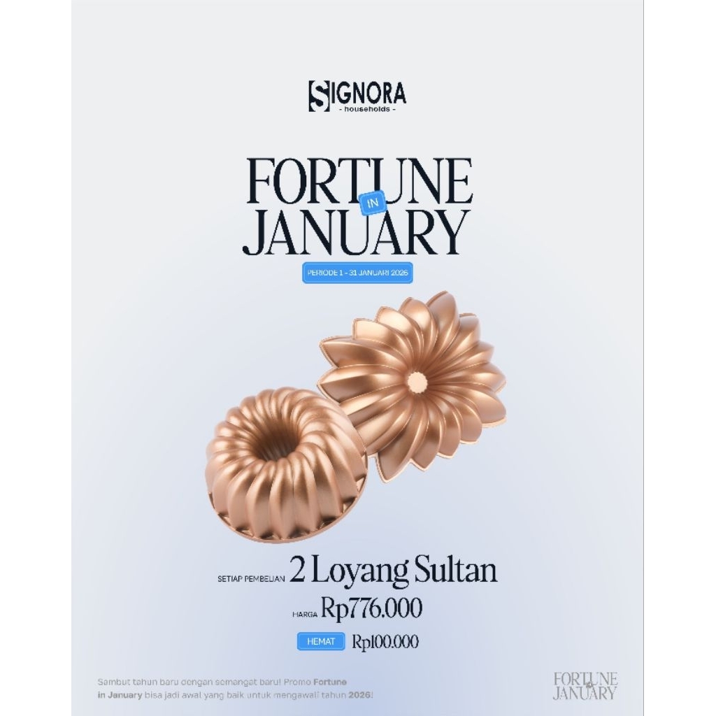 Signora Promo Loyang Sultan/ Loyang Marble cake/Loyang Marmer Cake/Loyang Kue/Loyang Puding/Signora 