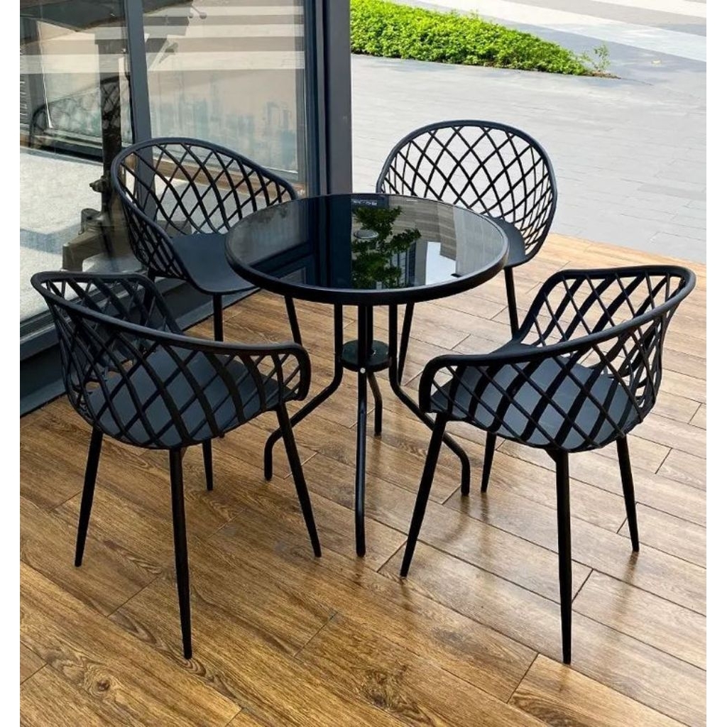 kusi makan besi, kusi makan set meja cafe nyaman dan aman