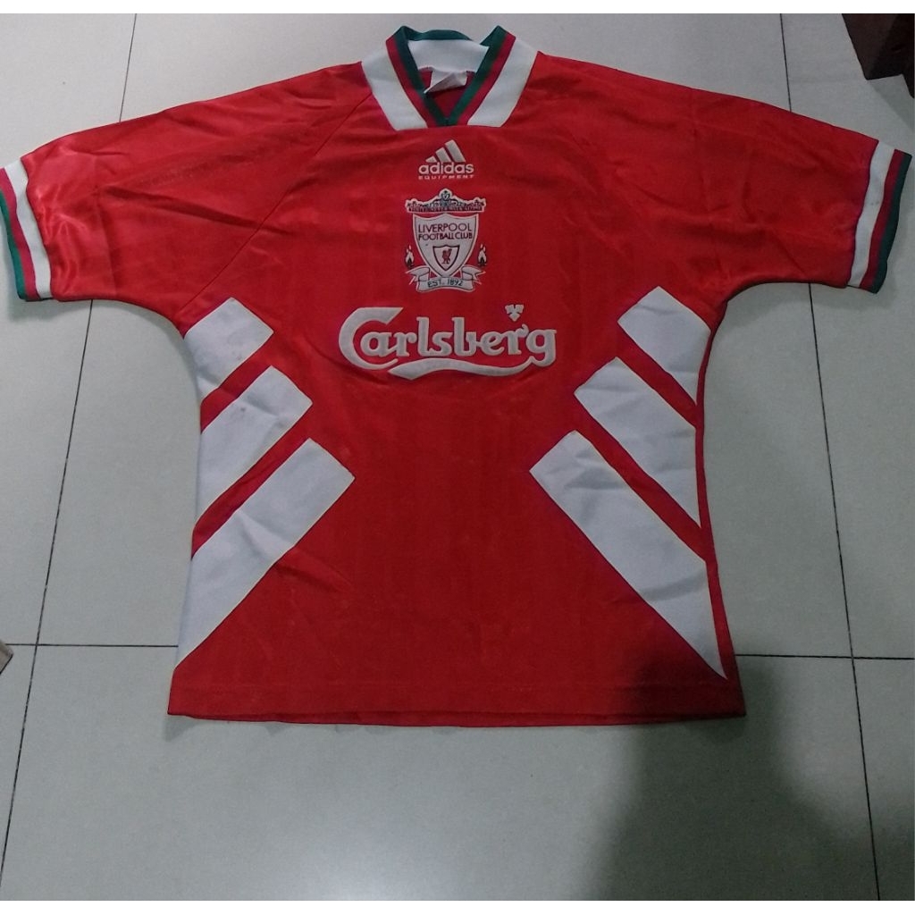 Kaos Jersey Liverpool Home Adidas Equipment 1993 / 1995 Original