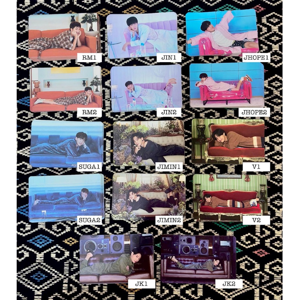 OFFICIAL PHOTOCARD PC BTS RM JIN JHOPE JIMIN TAEHYUNG JUNGKOOK - PC BE