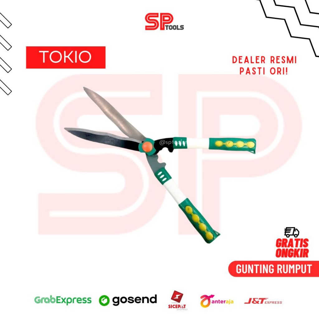 GUNTING RUMPUT BESAR / GUNTING KEBUN / GUNTING TAMAN GAGANG PVC TOKIO