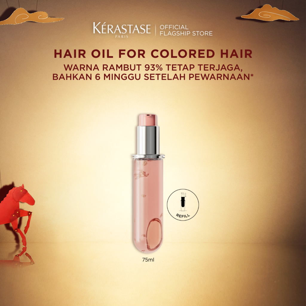 Kerastase Chroma Absolu Hair Oil 75ml (Refill Bottle) Hair Serum for Colored Hair - Serum Rambut unt