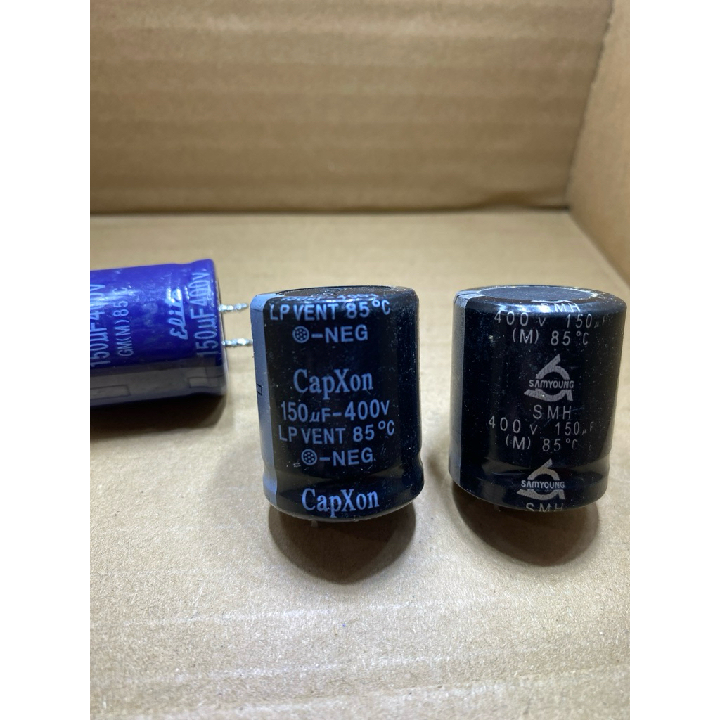 ELCO 150UF 400V CABUTAN ORIGINAL