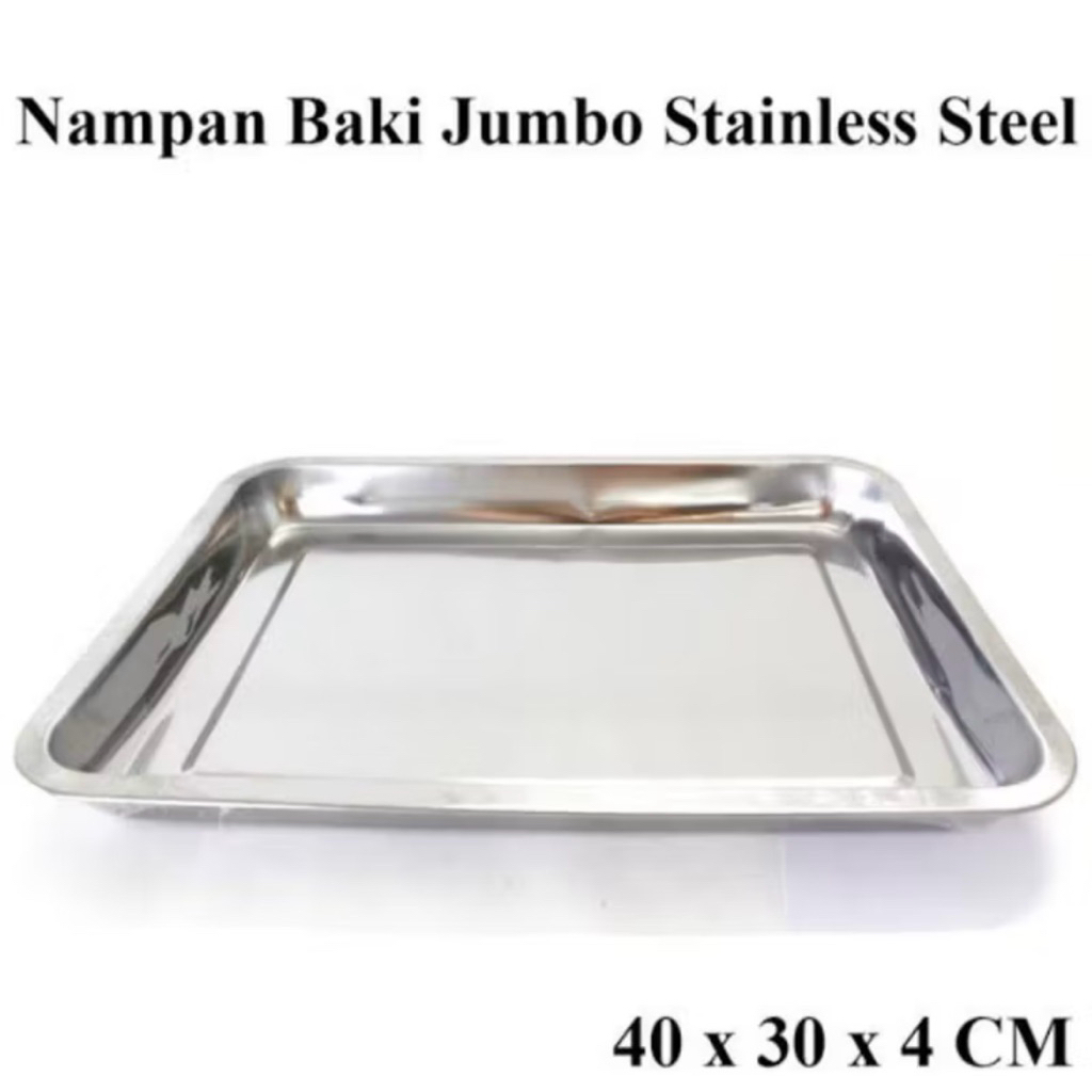 Nampan baki jumbo stainless steel Multifungsi