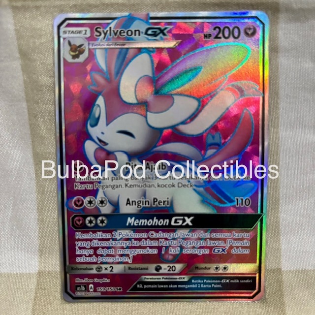 Pokemon TCG Indonesian Sylveon GX AS1b 159/150 SR Hantaman Pertama B