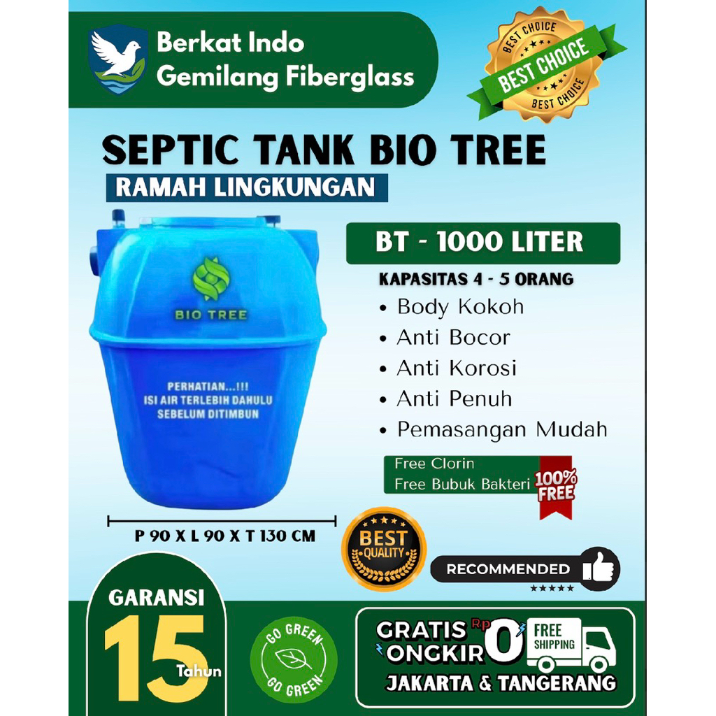 Septictank Bio Kapasitas 1.000 Liter BioTree , BioFill