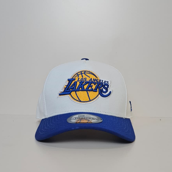 TOPI PRIA-TOPI BASEBALL LAKERS BORDIR KOMBINASI PUTIH BIRU