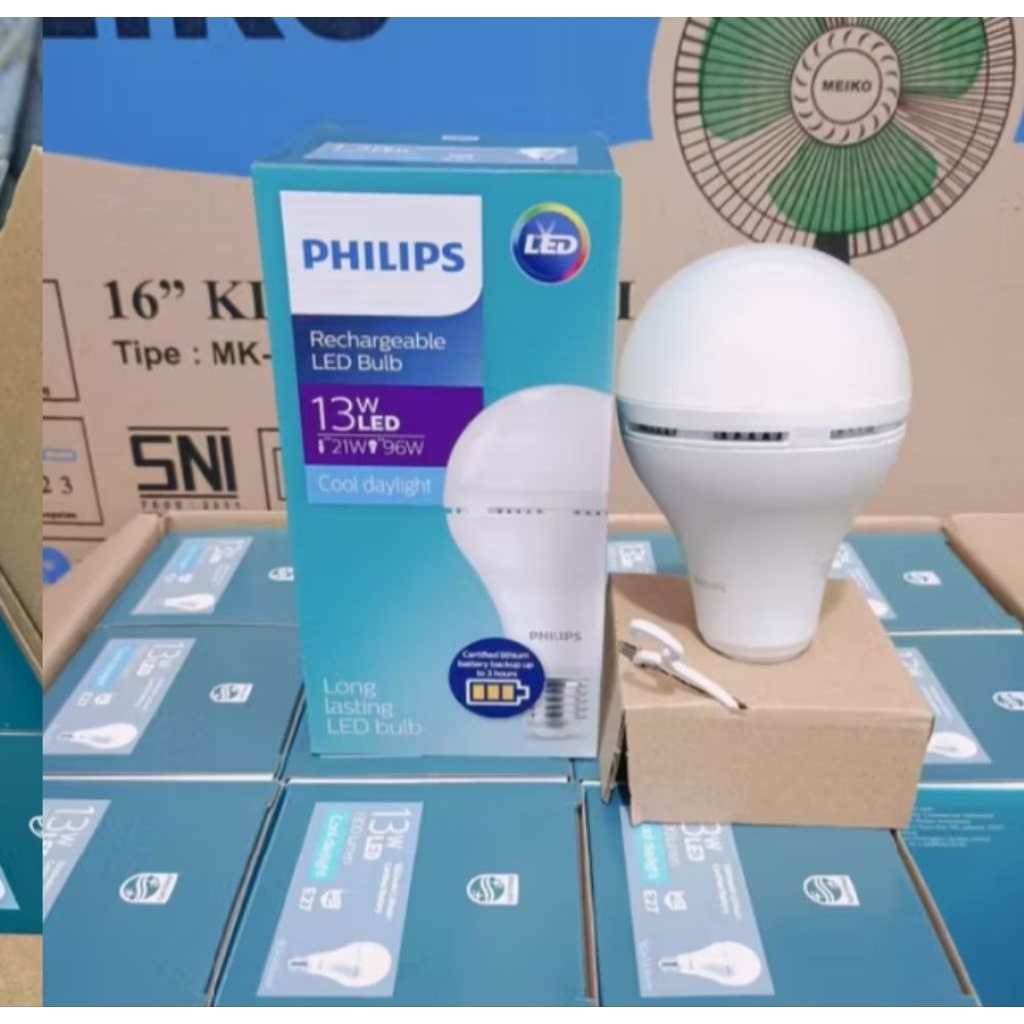 PHILIPS Lampu LED Emergency Rechargeable LED Bulb 13W / Lampu Emergency Philips 13 Watt