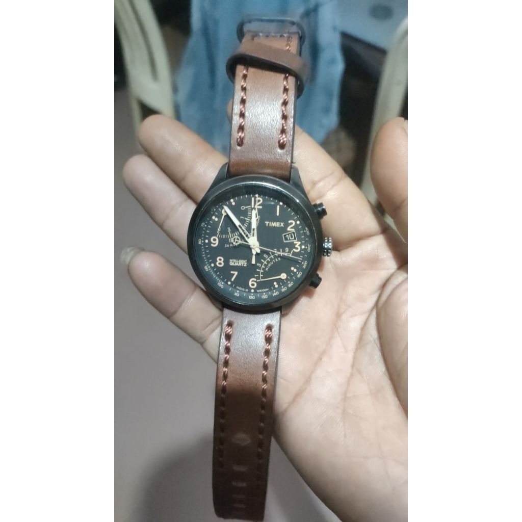 Jam Tangan Pria Timex Intelligent Quartz Fly-Back Chronograph