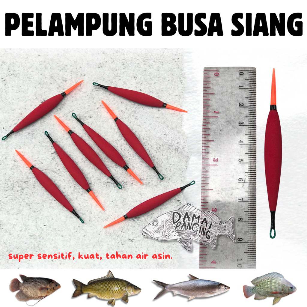 Pelampung Pancing Busa Jarum Lumut Lumutan Ikan Nila Super Sensitif Warna Merah