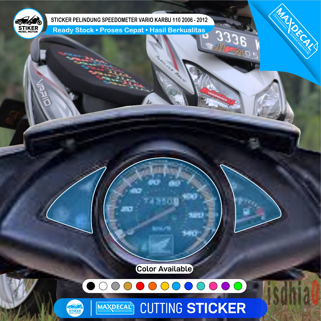 Sticker Pelindung Speedometer Vario Karbu 110 Cutting Sticker Premium Maxdecal Anti Gores