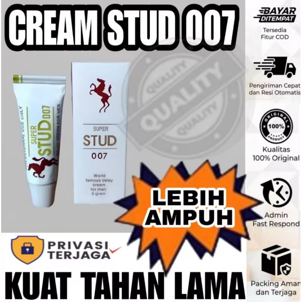 stud 007 cream original 100% obat kuat pria tahan lama oles