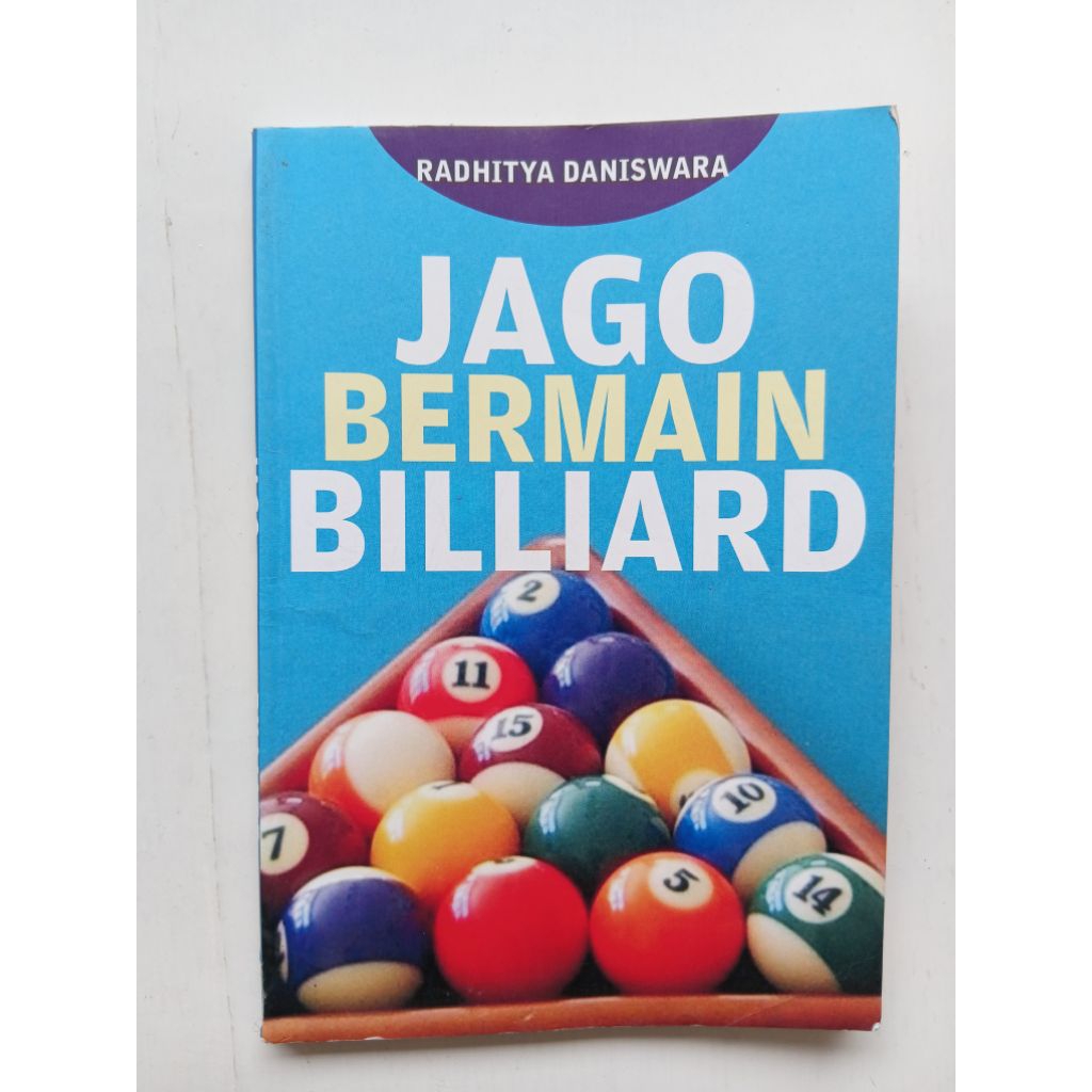 Bekas Buku Jago Bermain BILLIARD ,Belajar Bermain Billiard ,Sejarah Permainan Billiard