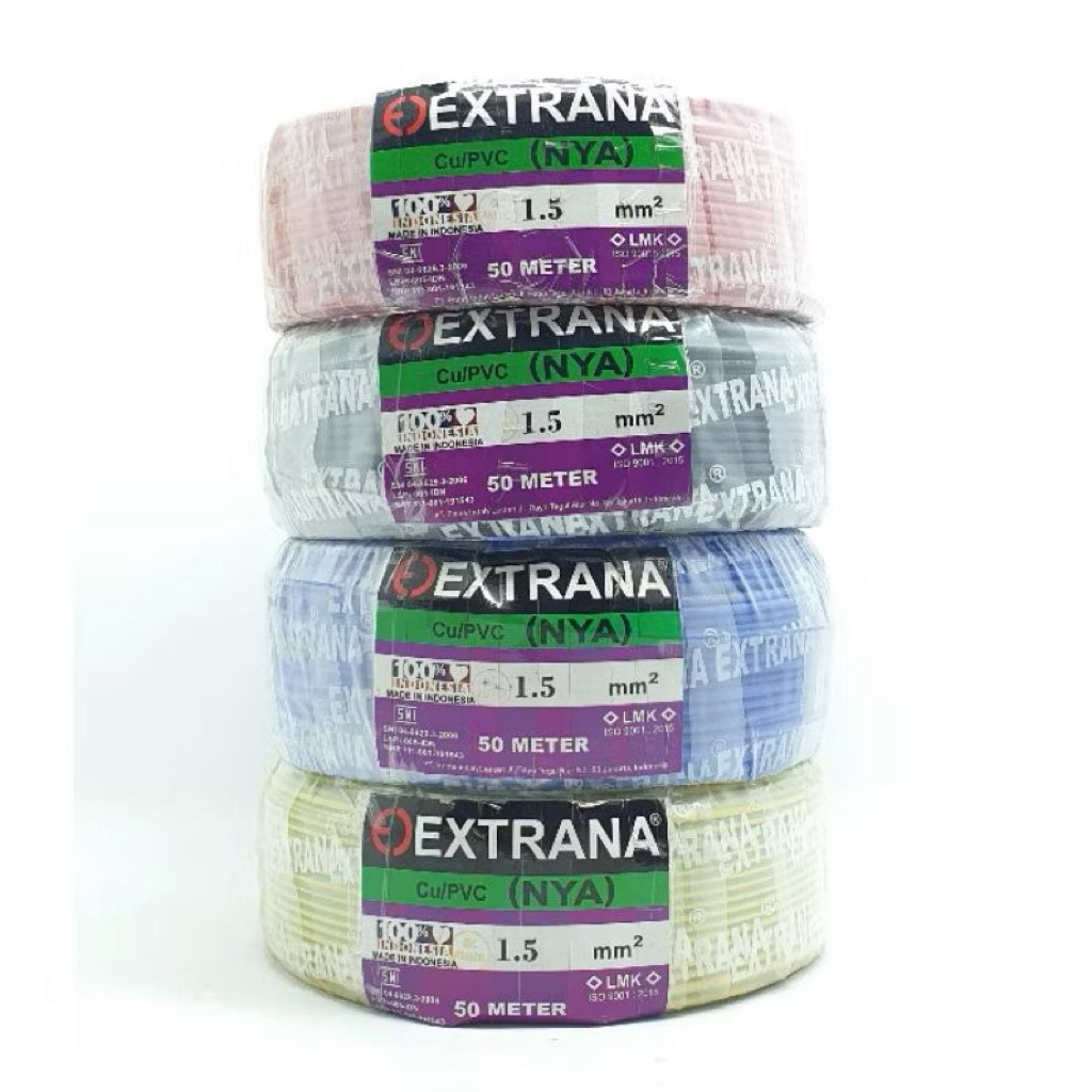 Kabel NYA 1,5mm Extrana 50m (Kabel Tunggal Batangan)