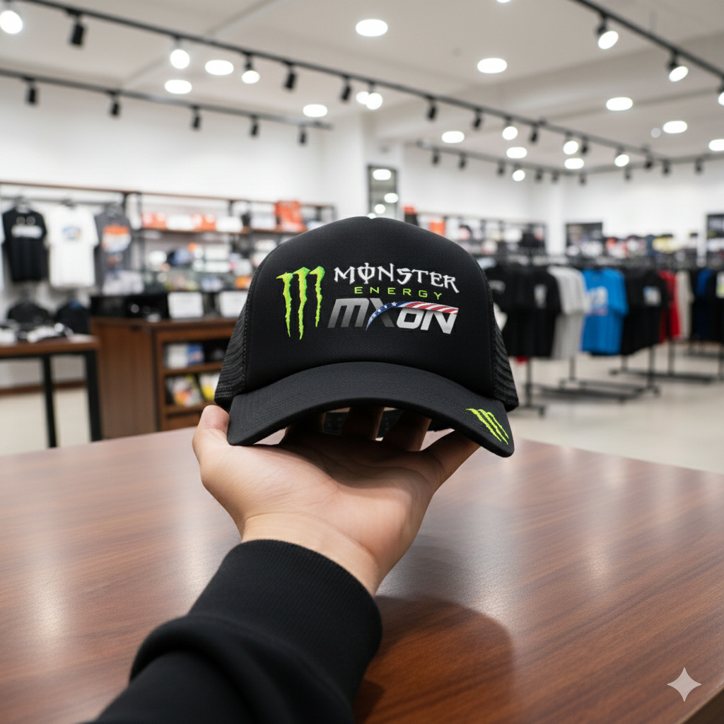 Topi Trucker topi pria keren topi distro model Monster XON premium free Dus