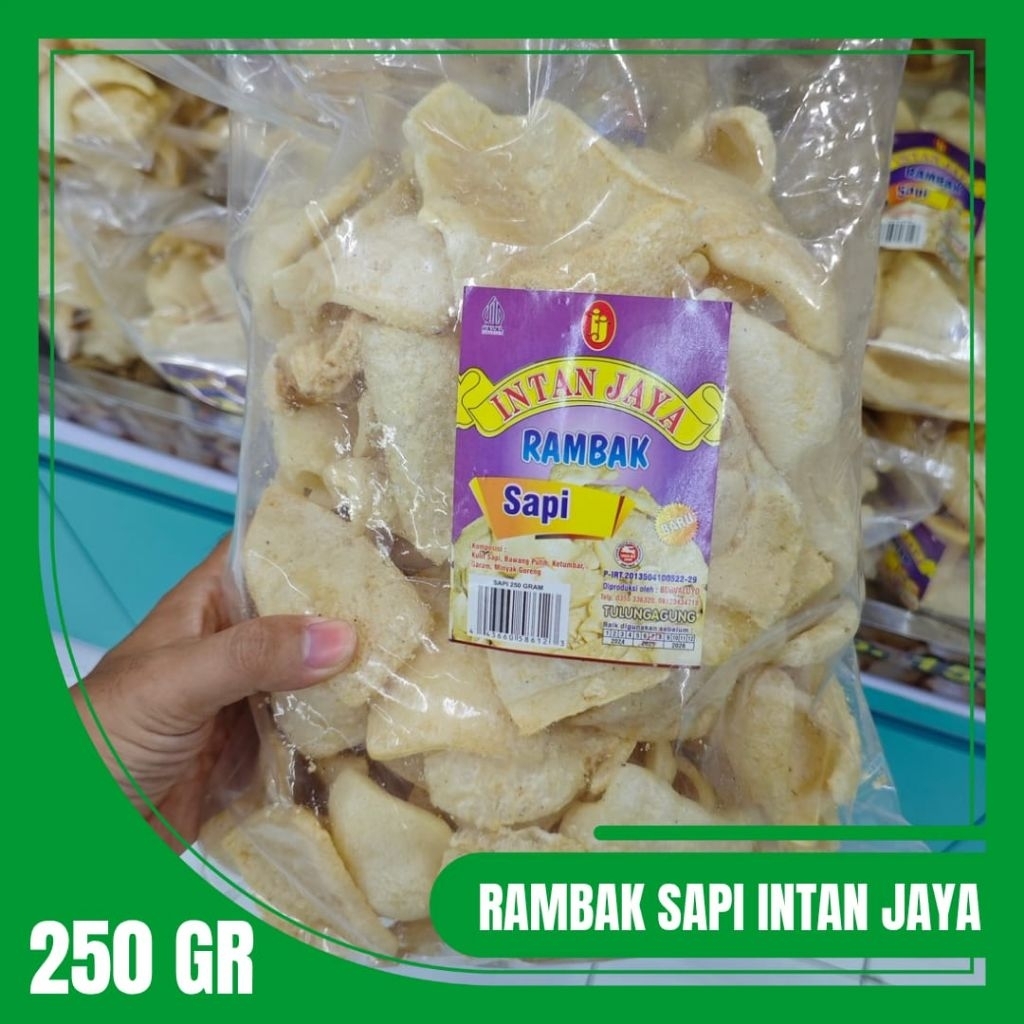 Kerupuk Rambak Sapi Matang "Intan Jaya" oleh-oleh khas Tulungagung