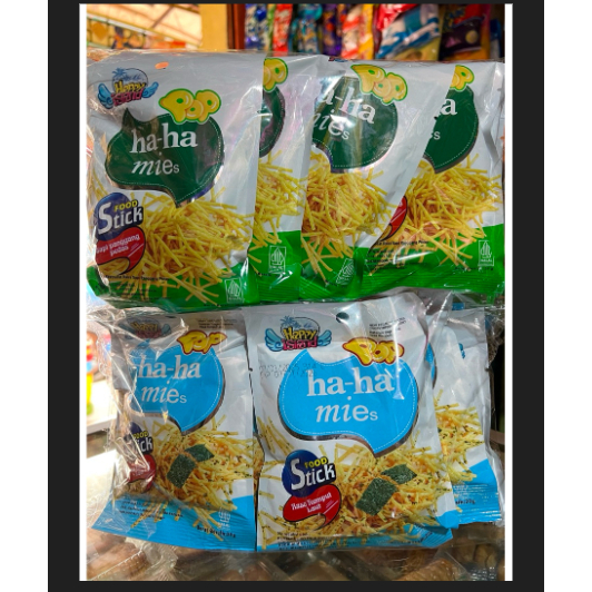 Ha-Ha Mies Sapi Panggang Pedas Rumput Laut ( 1 pak isi 10 bungkus ) Keripik Hahamie Hahami Ha Ha Mie