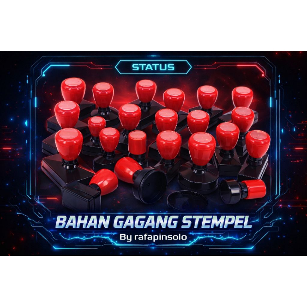 GAGANG STEMPEL FLASH BULAT