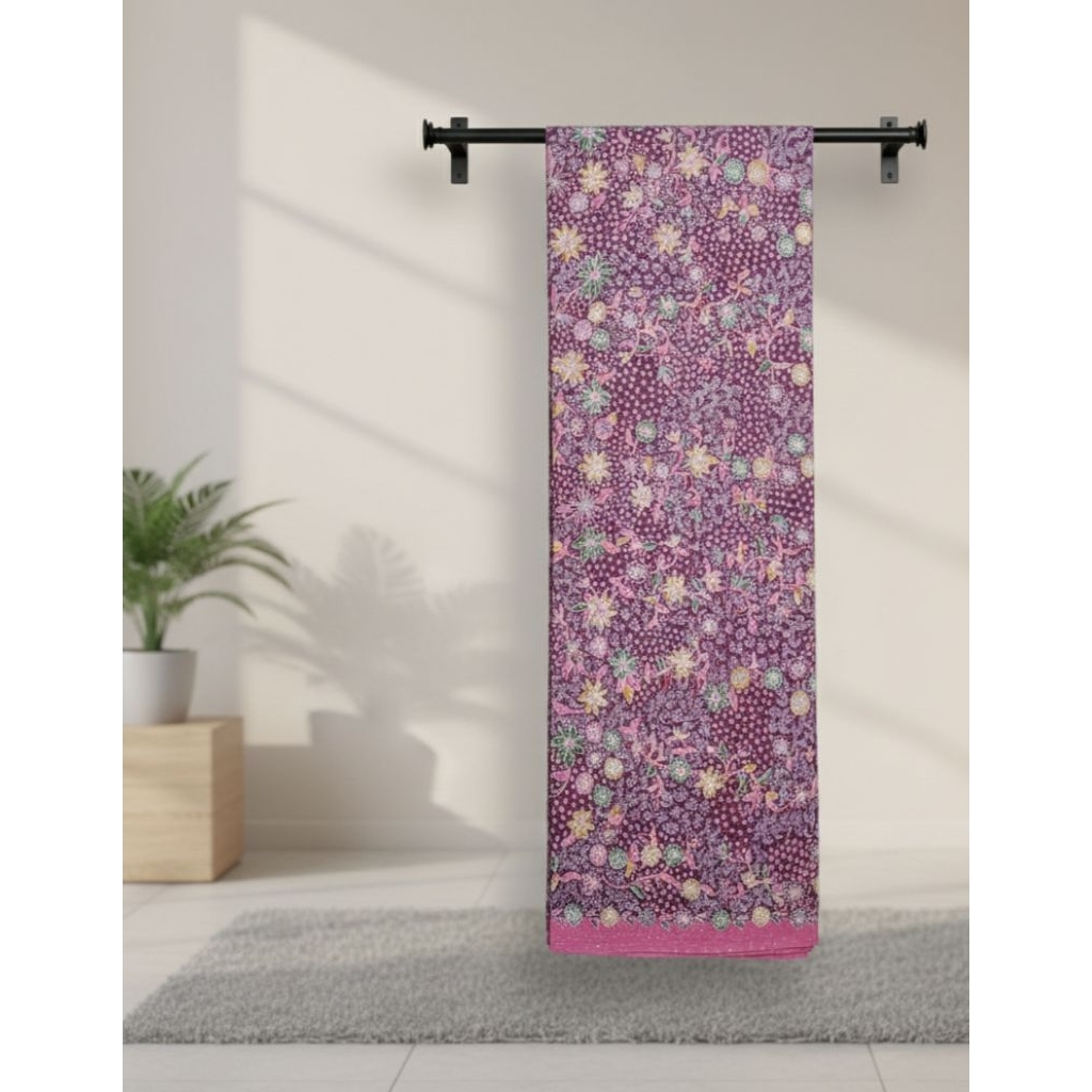 Dusty Purple Batik Asli Tulis Lasem Batik Tulis Batik Lasem