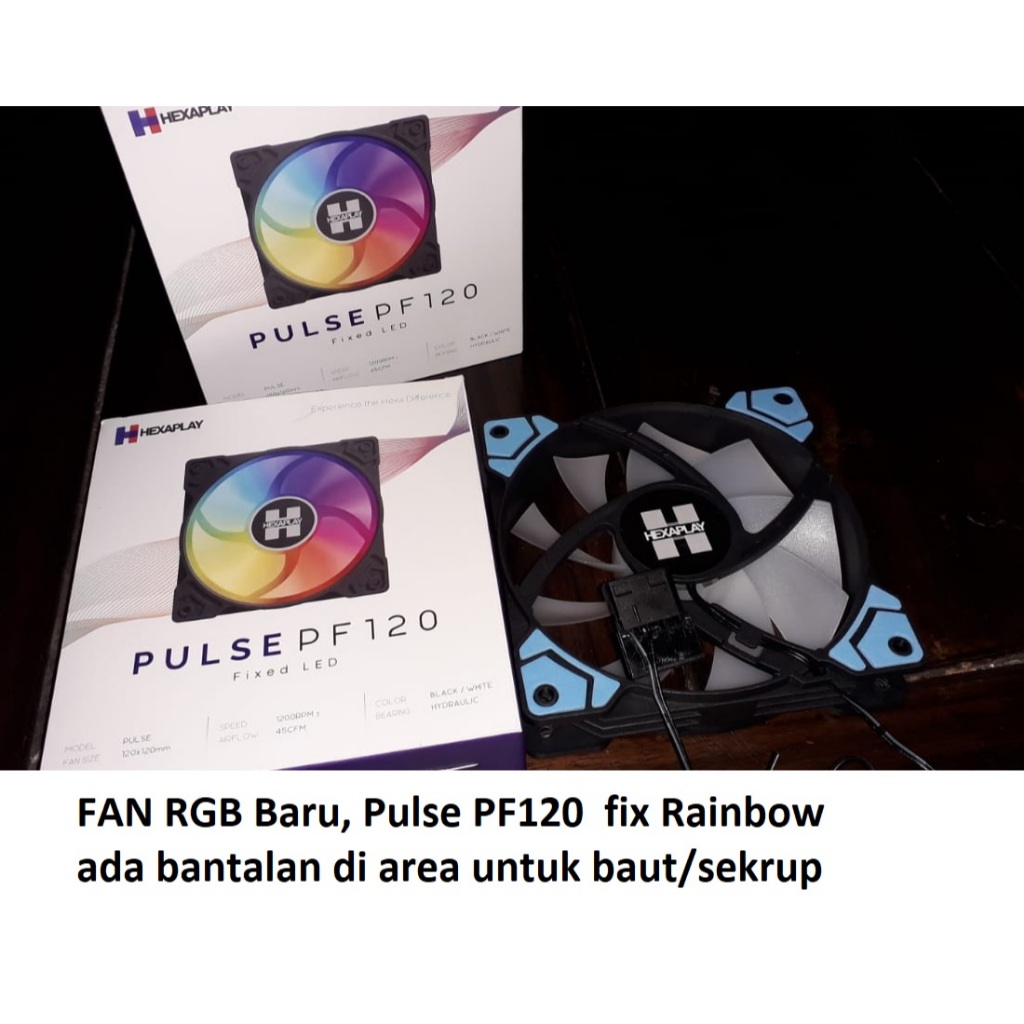 Berbagai fan 12cm fan 12cm RGB Fan Casing 12CM  LED RGB pilih varian