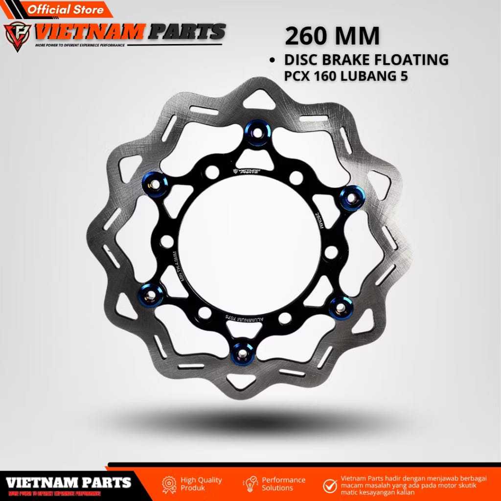 Disc Brake Floating Vietnam Parts Piringan Cakram 260mm Pcx 160 Lubang 5 Disc 260mm pcx 160 DISC Rem