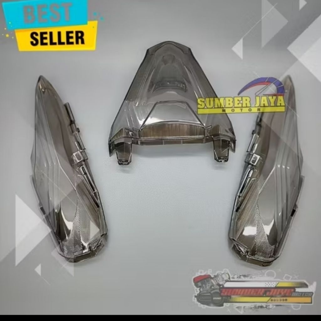 mika lampu stop belakang beat deluxe iss smoke hitam beat 2020-2023