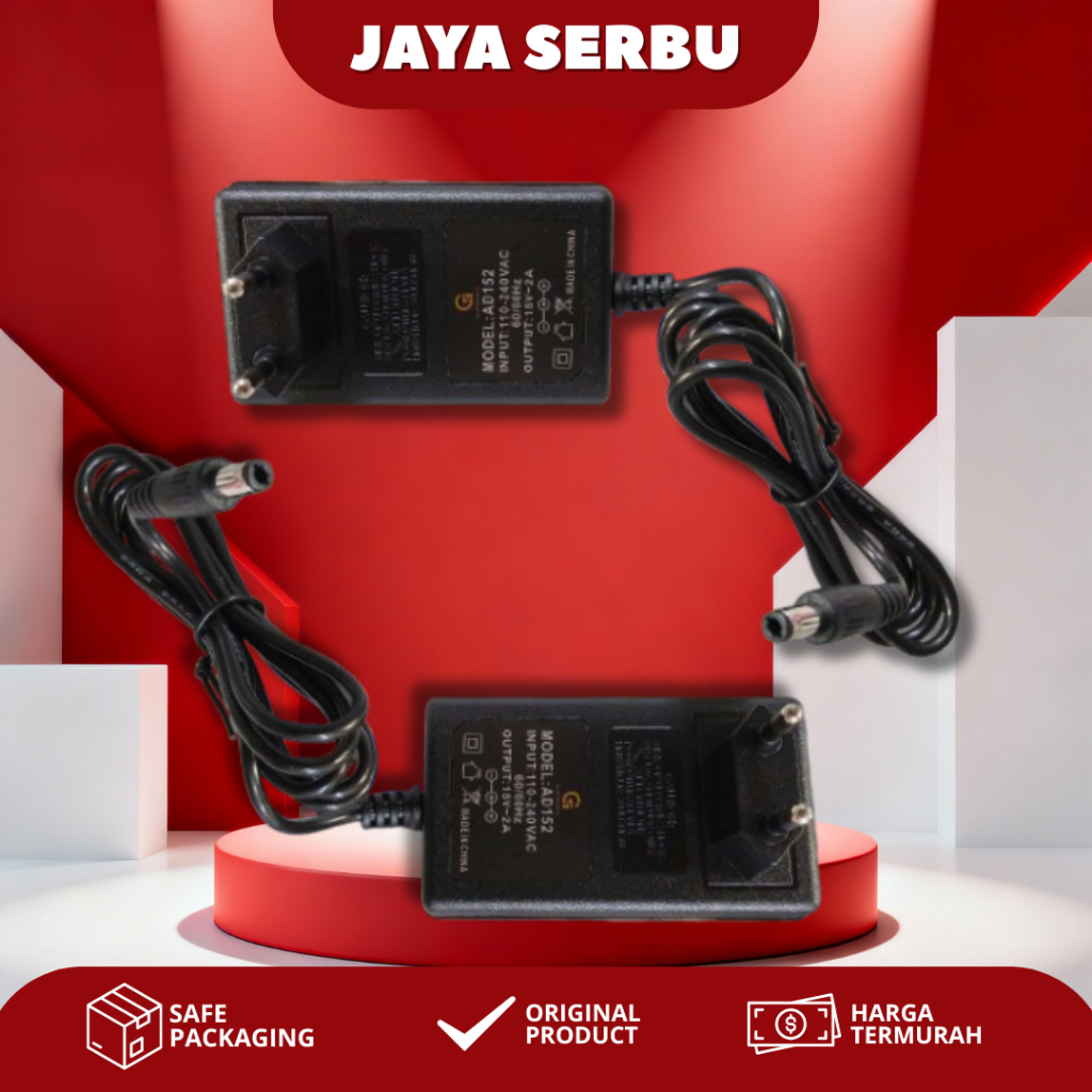 Charger Speaker G-Power Adaptor AD920 9V 2A - Charger AC DC Power Supply Jack 5.5 x 2.1mm Untuk CCTV