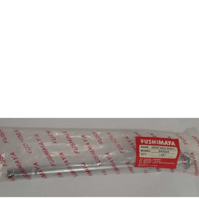 Fushimaya (FMY) As/Baut Roda/Shock Front/Depan/Dpn+Mur/Nut Motor Suzuki Shogun