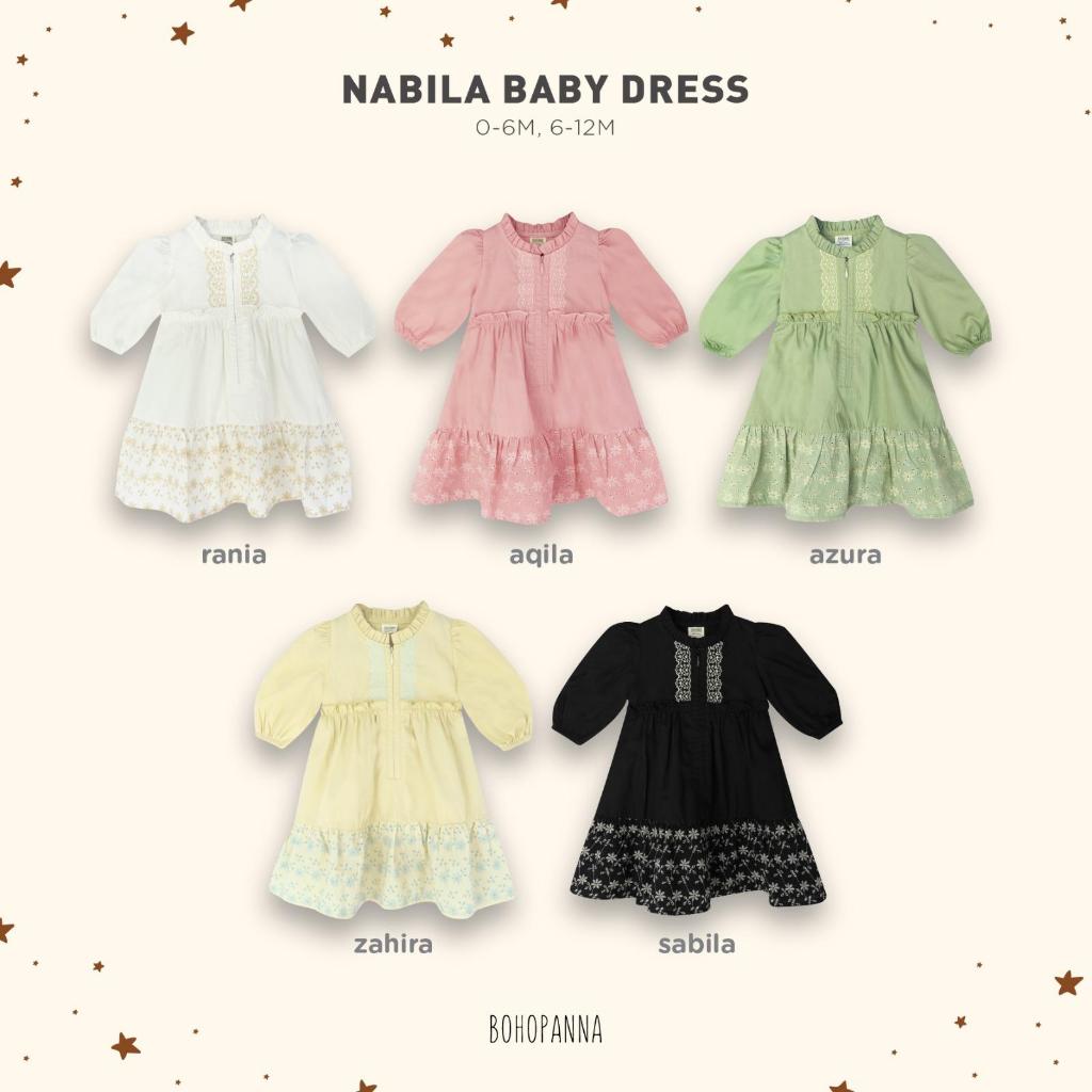OobabypkuBOHOPANNA - RAYA COLLECTION - NABILA BABY DRESS - Terusan lebaran gamis ANAK PEREMPUAN polo