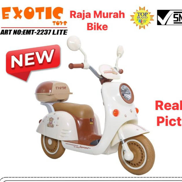 Mainan Motor Anak  Motor Aki EMT Exotic 2237 Lite Motor Anak Exotic 2237