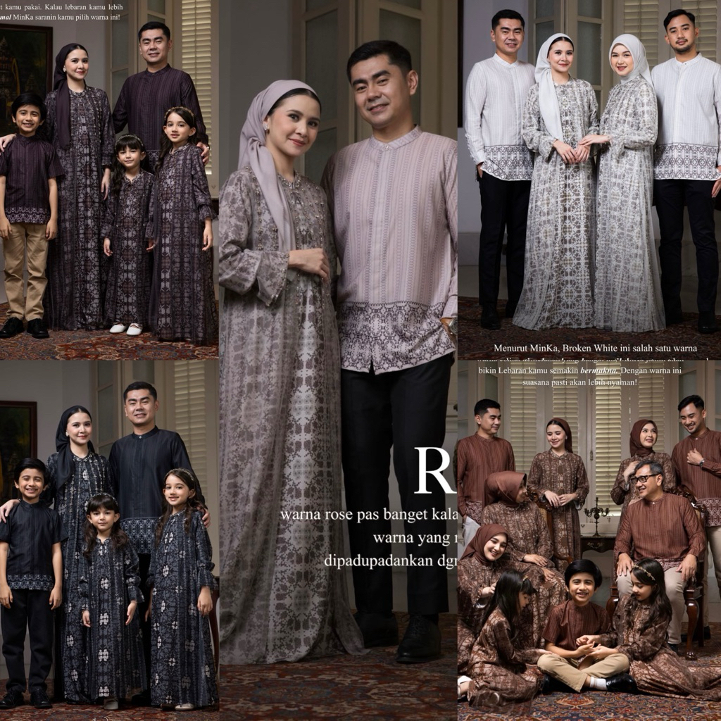 READY KIRIM MANOHARA SERIES IED KALEELA teracotta broken white mahogany rose misty manohara Aleeza d