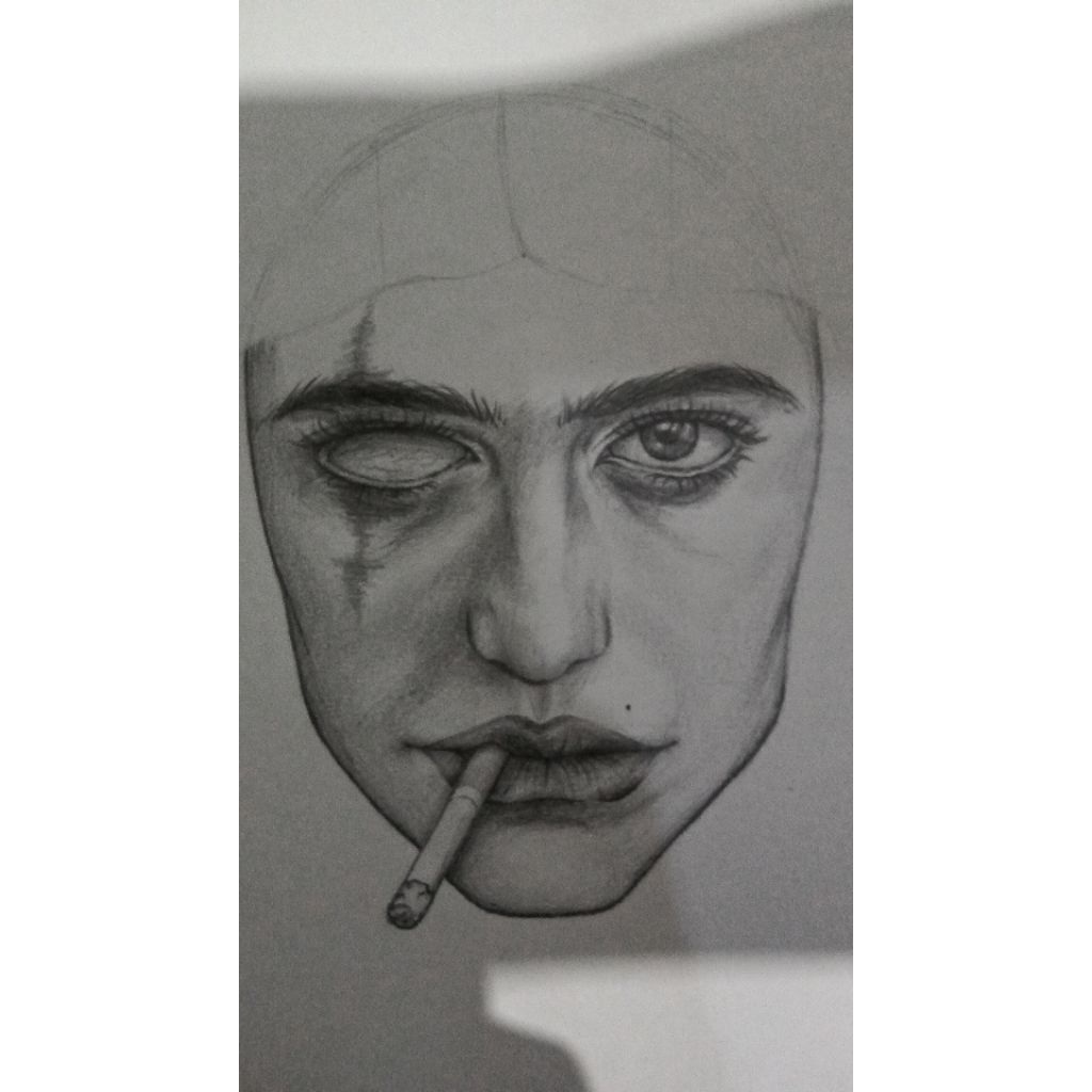 gambar custom sketsa wajah