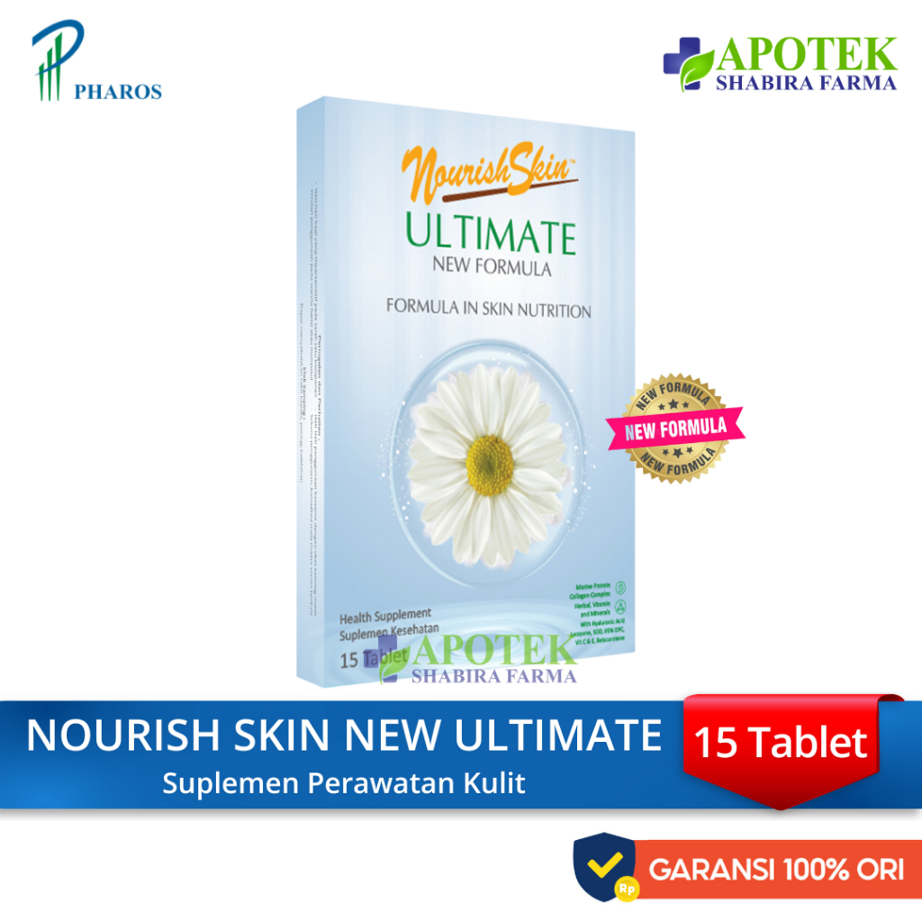 Nourish Skin Ultimate NEW FORMULA 15 Kapsul - Suplemen Kecantikan Original Promo Termurah