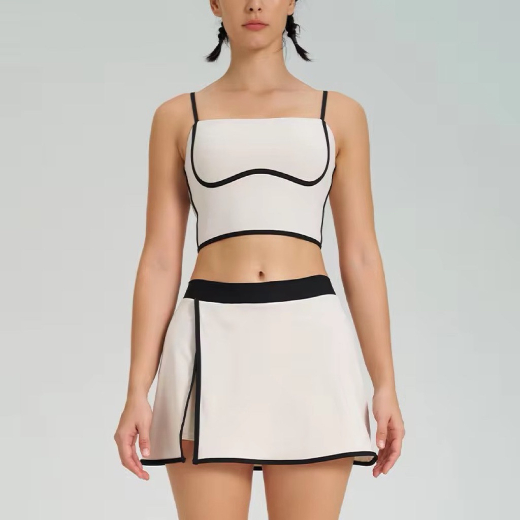 OLA TENNIS SET / setelan baju olahraga wanita sports bra dan skort