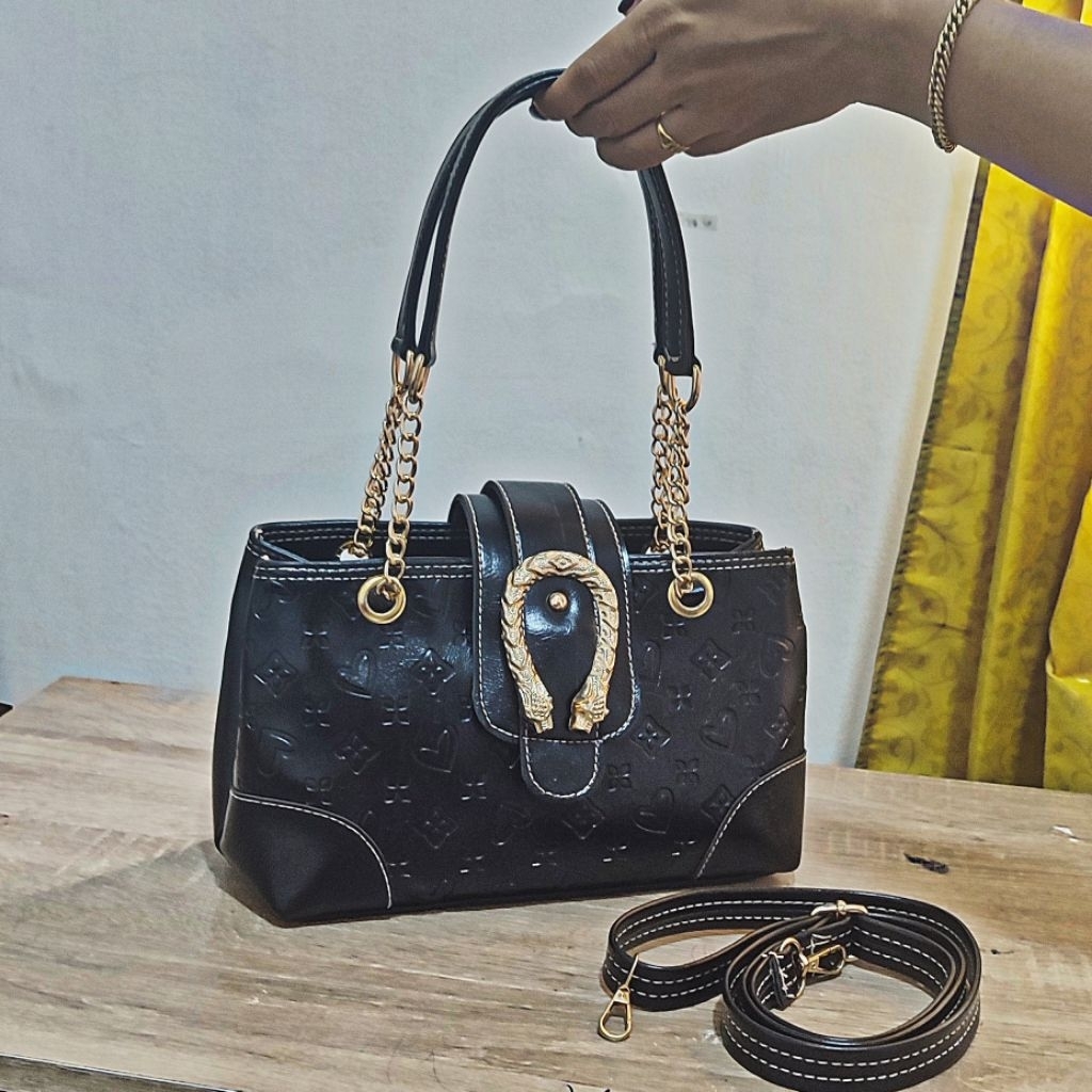 tas REVANI dua ruang embos rantai terbaru