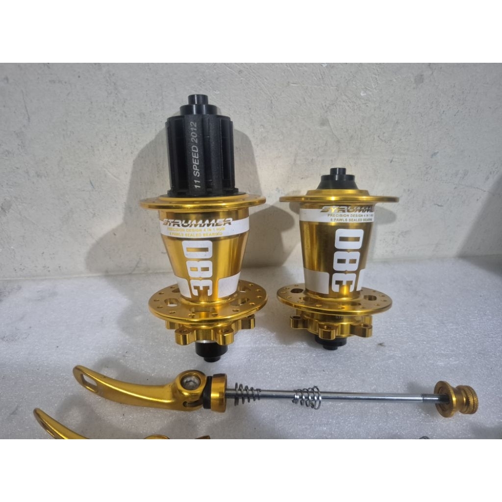 Hub Freehub Strummer HM 380 QR 32 hole HFH sepeda MTB disc brake 6 pawls suara super Tawon