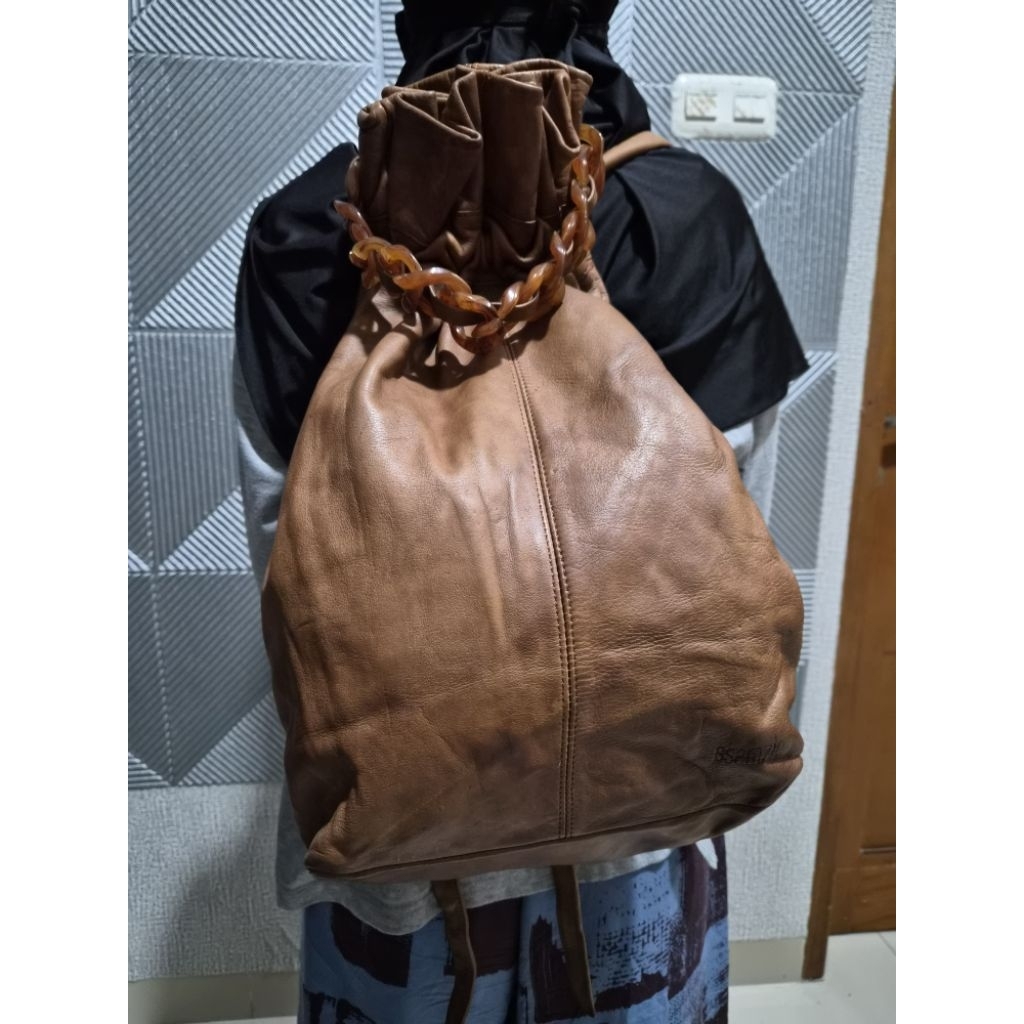 Tas ransel kulit gemoy Ssamzie