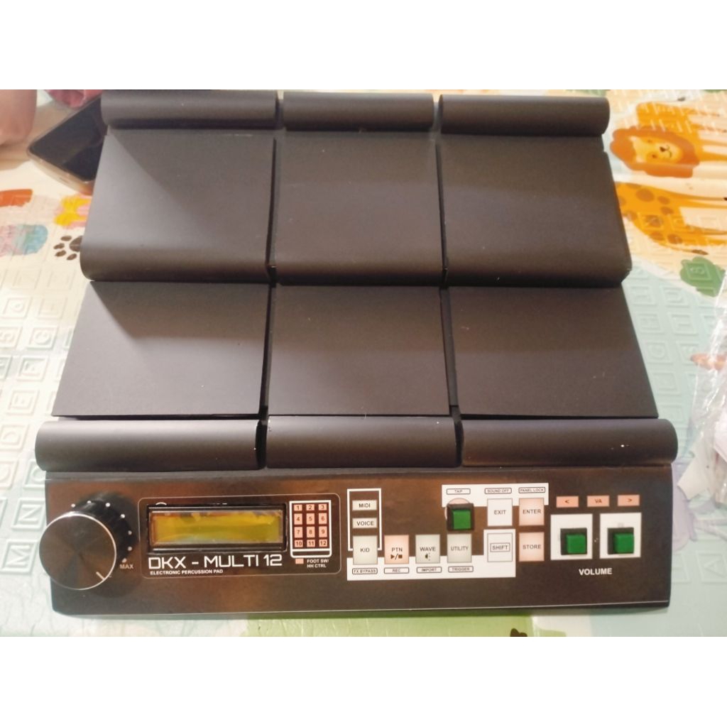 kendang elektrik 12 pad DKX tipe DTX no delay dan respon bareng