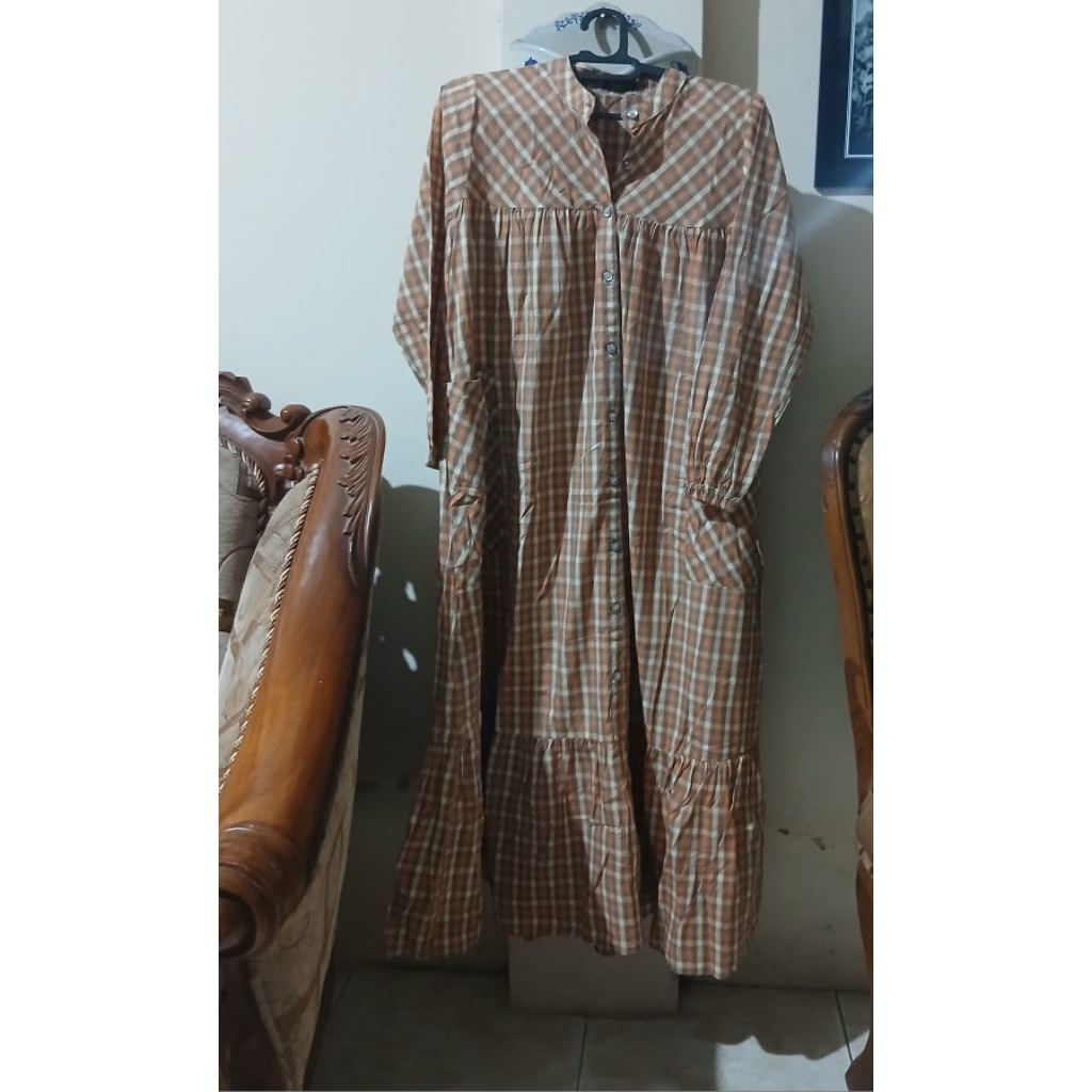 Preloved Dress Kotak kotak
