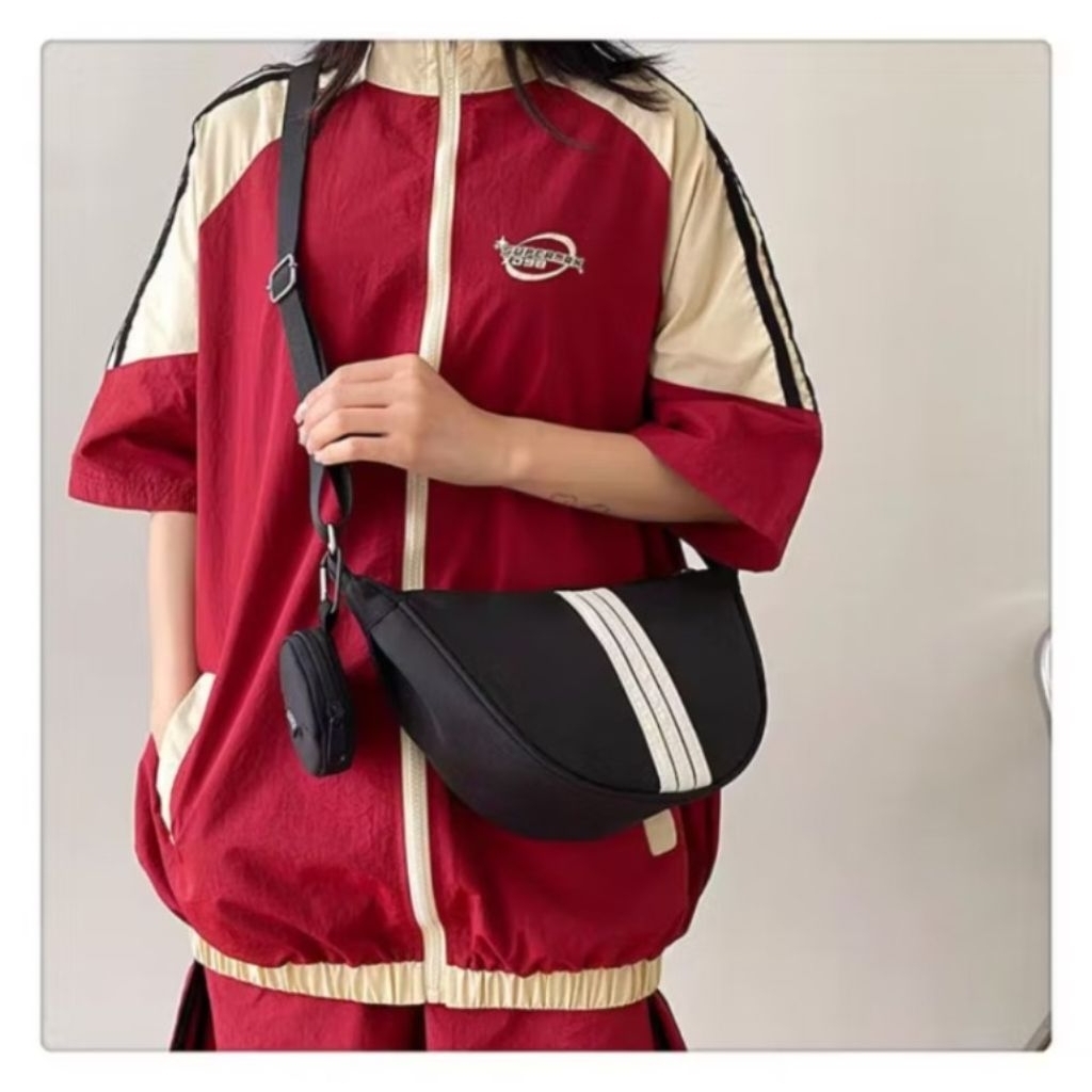 Deobags Tas + Pouch Pria Wanita Flap ADDS Hobo Parasut Nilon Nylon Fashion Style