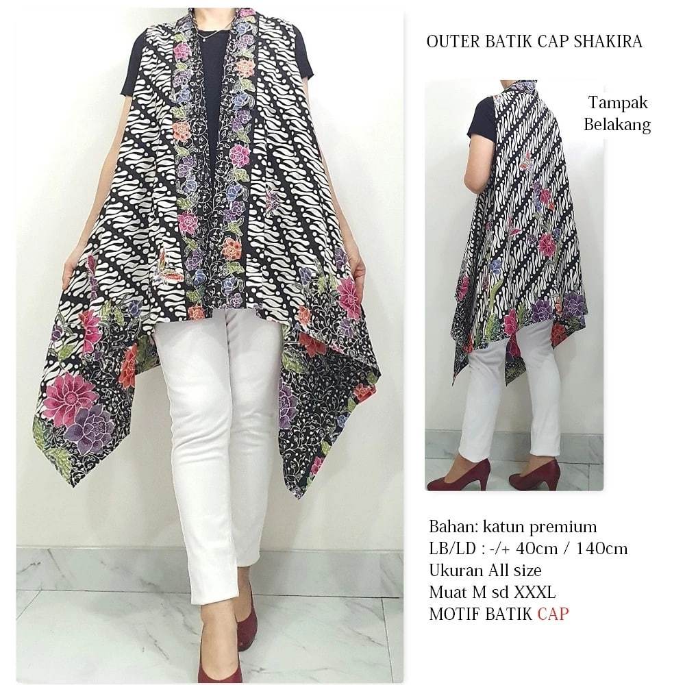 All Size Outer Batik Panjang Katun Premium Shakira