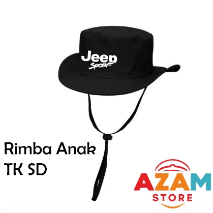 Topi rimba anak TK SD outdoor jeep sport