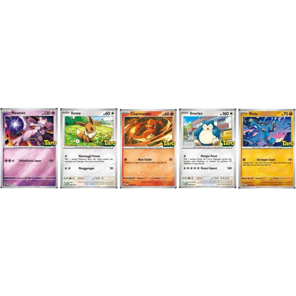 Kartu Pokemon Promo Taro / TCG Pokemon Promo Chiki Taro