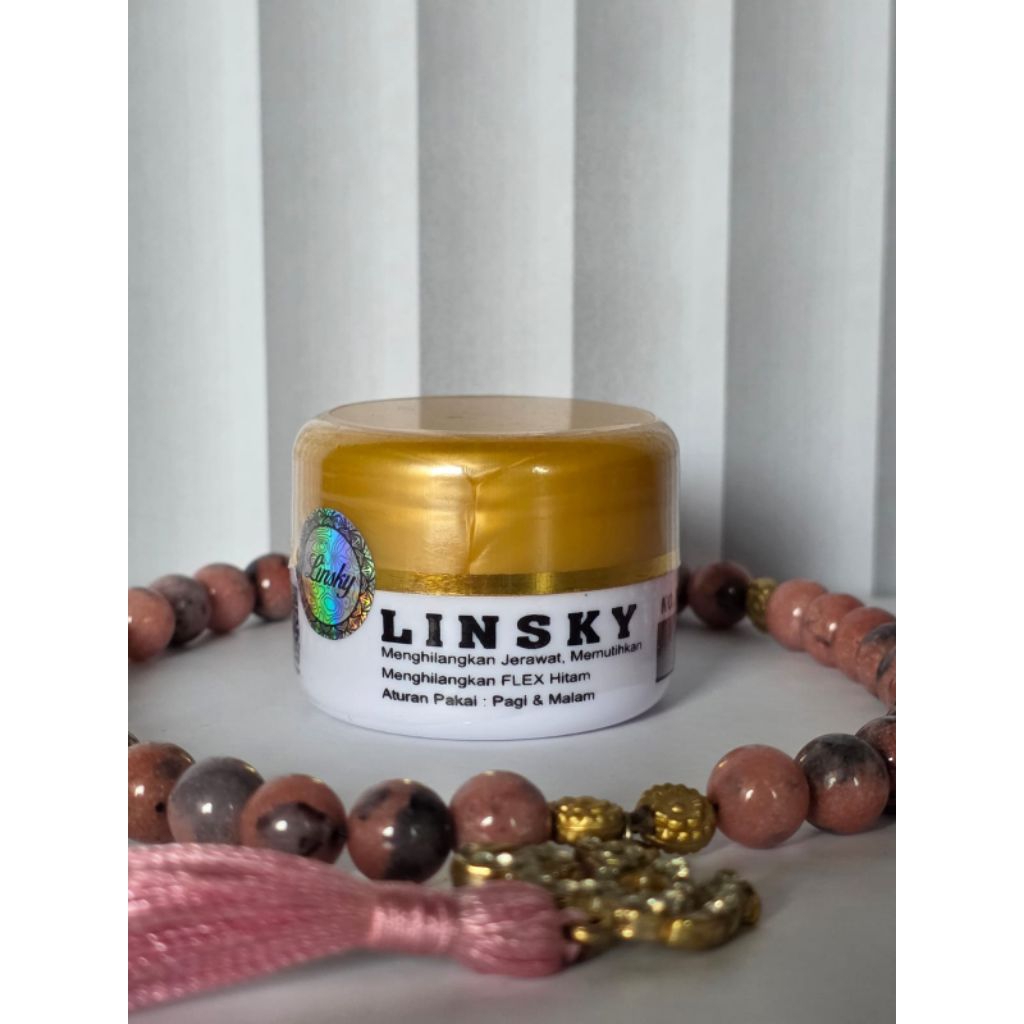 Linsky Gold Putih Glowing Bersegel Original / Cream Linsky Pemutih Wajah