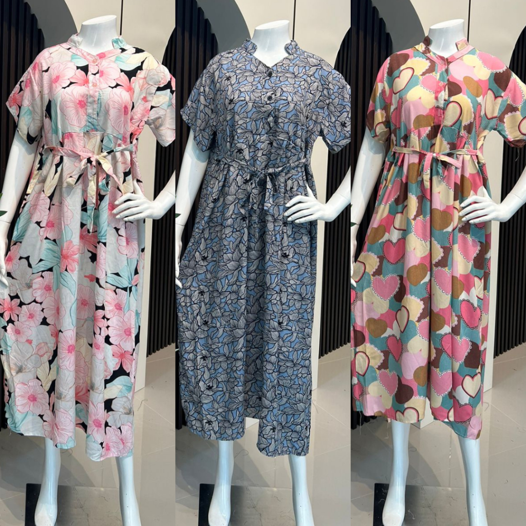 obymee - Daster Rumahan Simple | Daster Kerah Shanghai | Daster Rayon Busui Friendly | Daster Santai