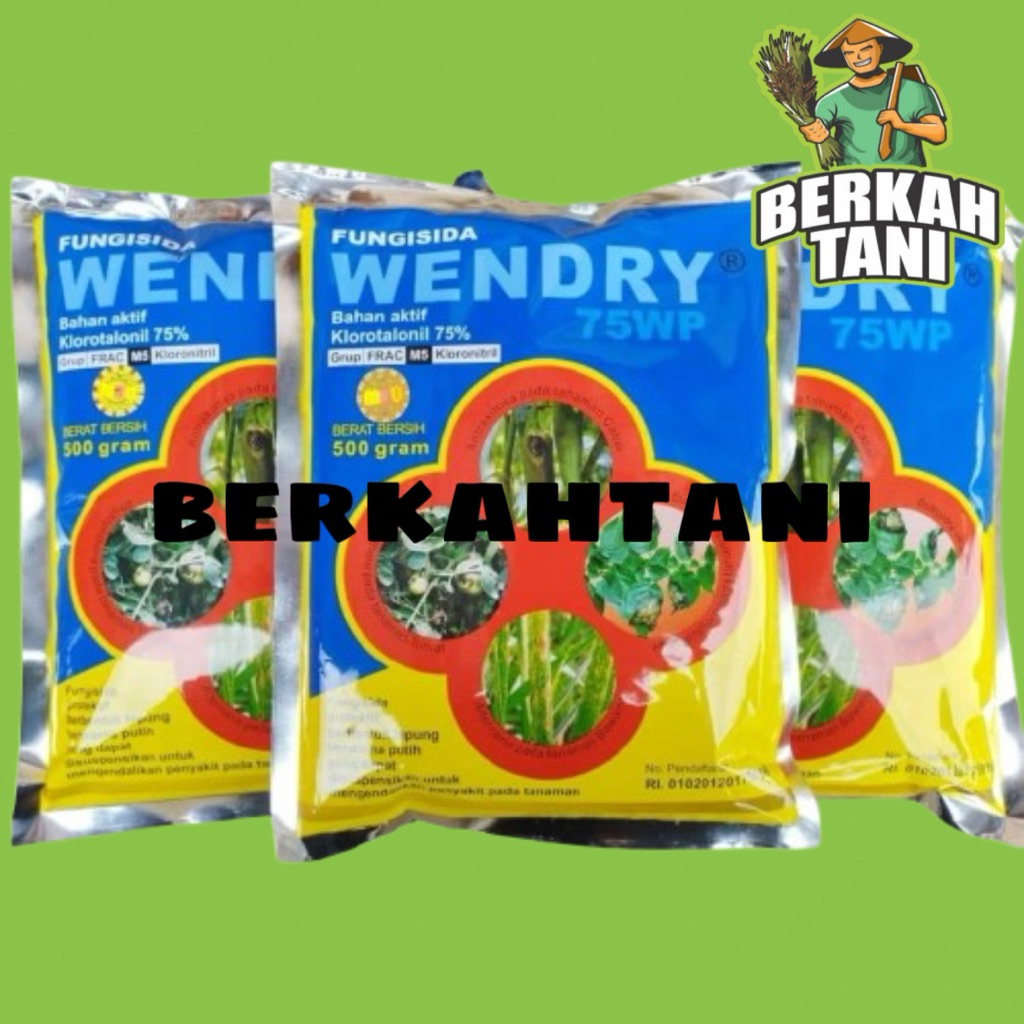 Fungisida Wendry 75 WP 500gr Bahan Aktif Klorotalonil 75% DACONIL DAKONIL M2U