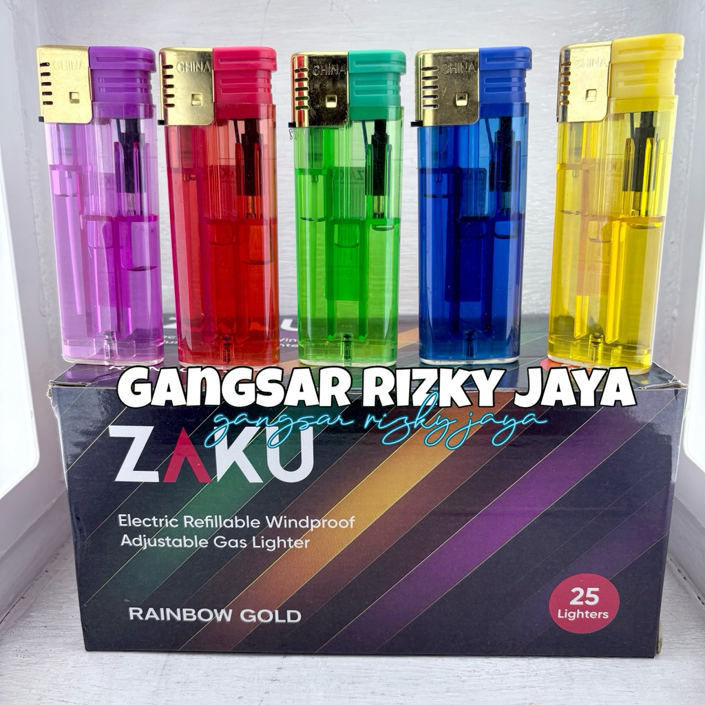 (25pcs) korek api unik ZAKU JUMBO RAINBOW