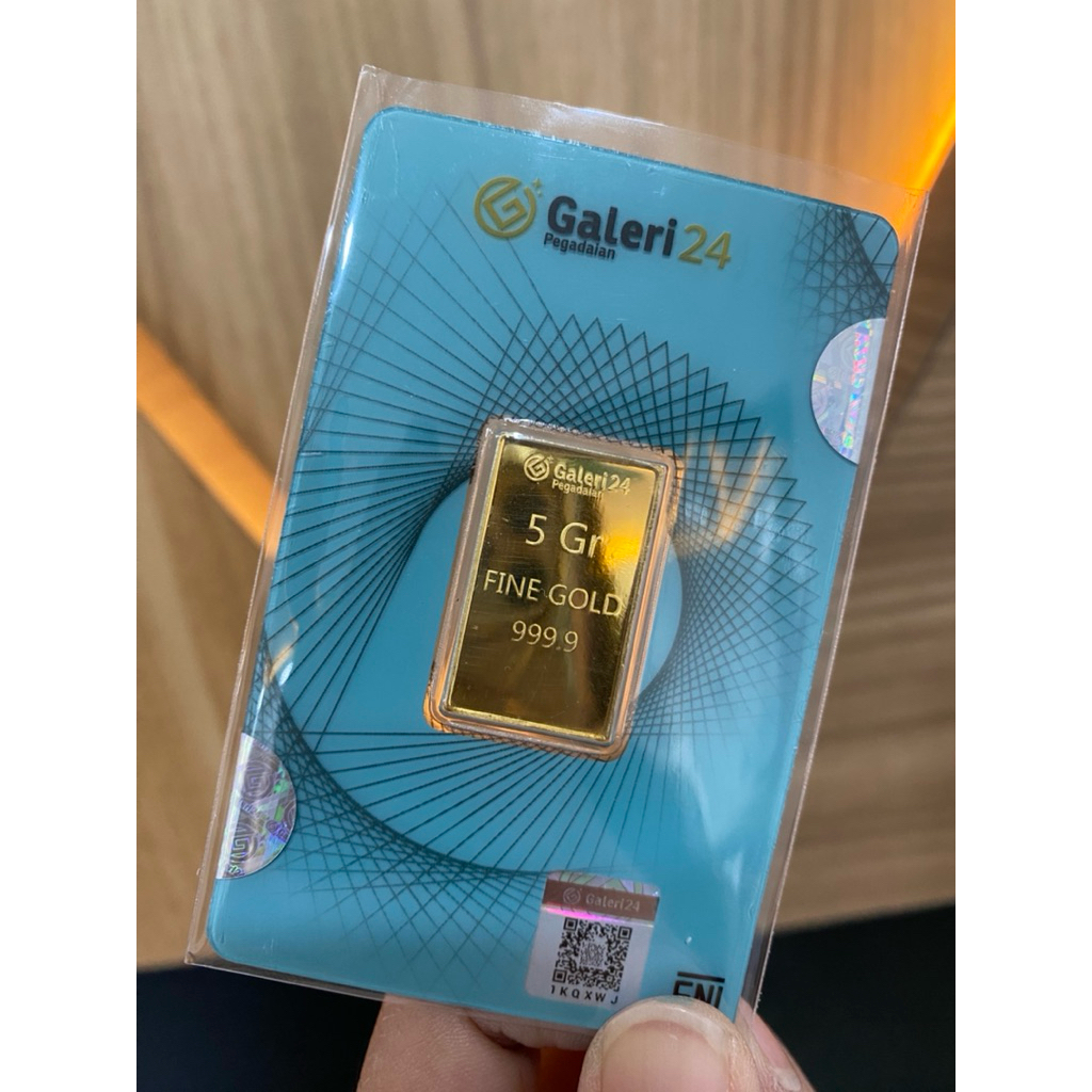 Galeri 24 Emas Murni 24 Karat - 5 Gram Kadar 999.9% - Logam Mulia Galeri24