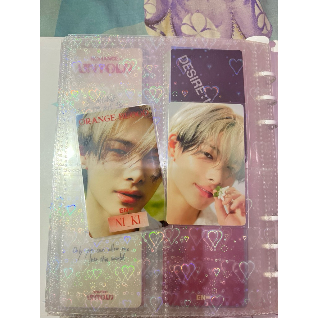 Photocard Official Niki enhypen pob orange blood pc lenti ni-ki enhypen orange blood