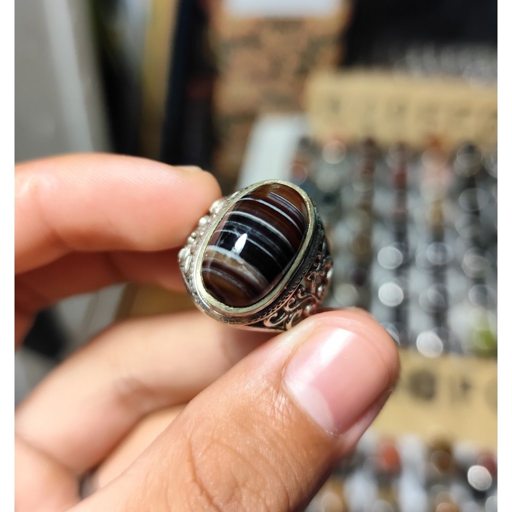 Batu akik sulaiman motif